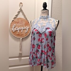 No Boundaries Pink Floral Top